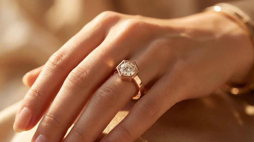 טבעת אשתר | טבעת יהלום מעבדה