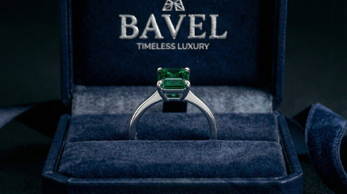 טבעת אמרה | אמרלד מעבדה כסף 925