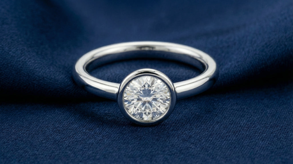 טבעת אקווה | יהלום מעבדה