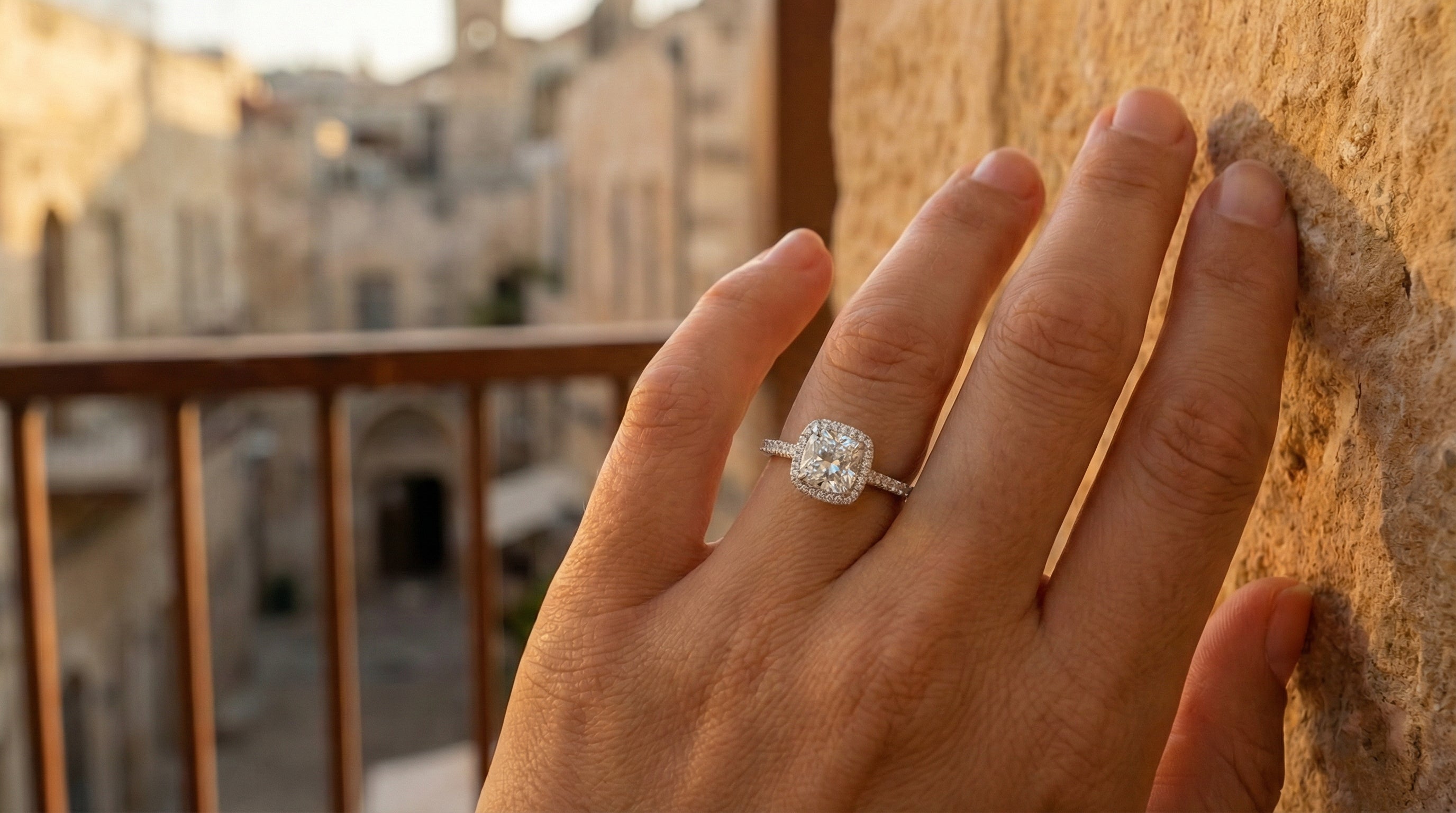 טבעת אלורה | טבעת יהלום מעבדה