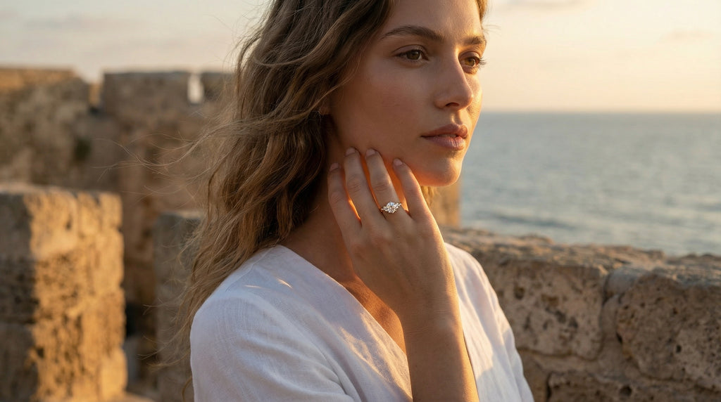 טבעת אוורלין | יהלום מעבדה