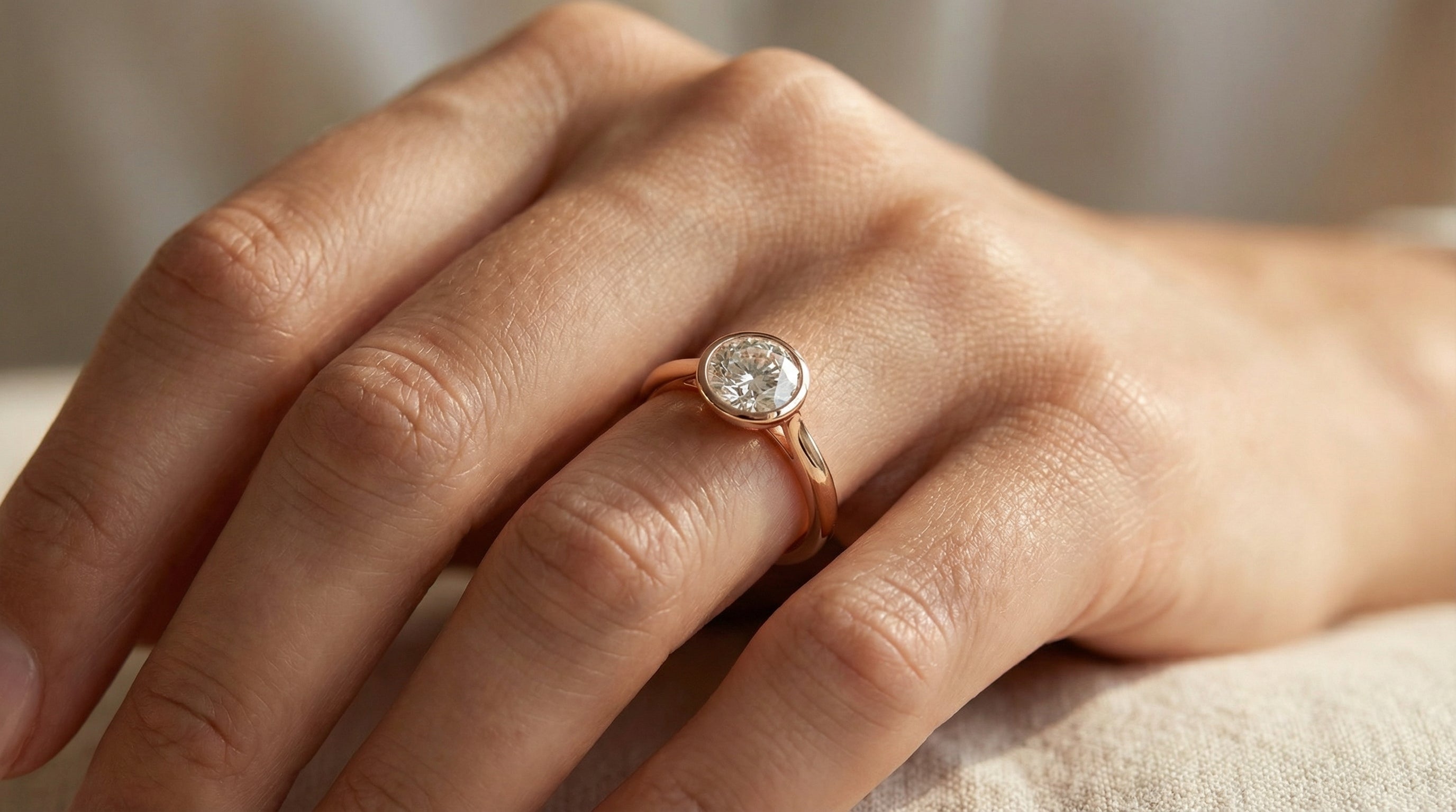 טבעת אקווה | יהלום מעבדה