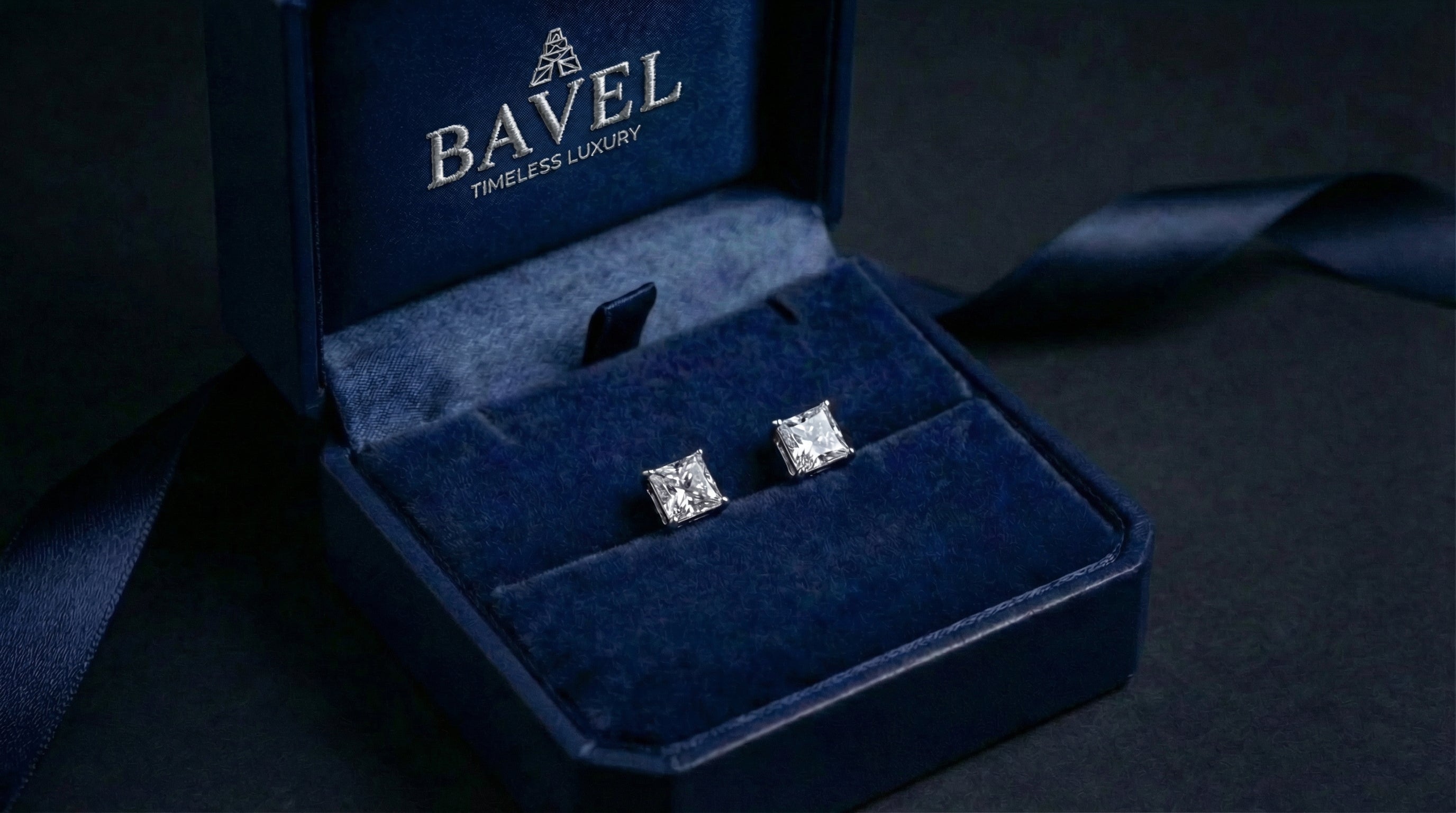 עגילי פרינסס | עגילי יהלום מעבדה